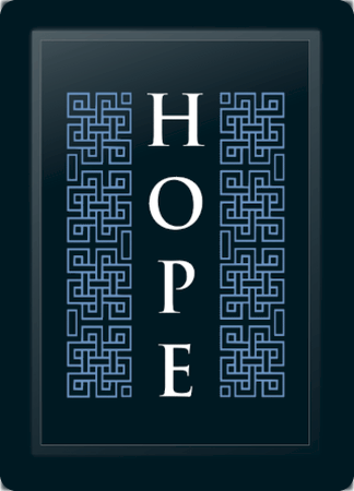 Hope Deco Vertical Blue Logo Panel