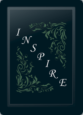 Inspire Floral Diagonal Sage Logo Panel