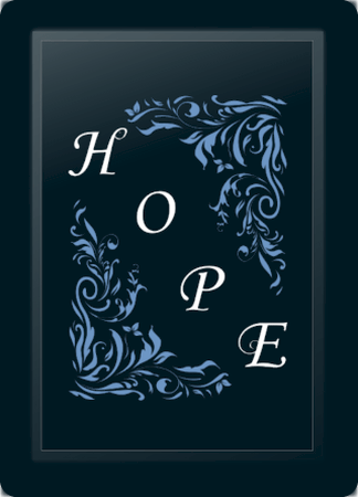 Hope Floral Diagonal Blue Logo Panel