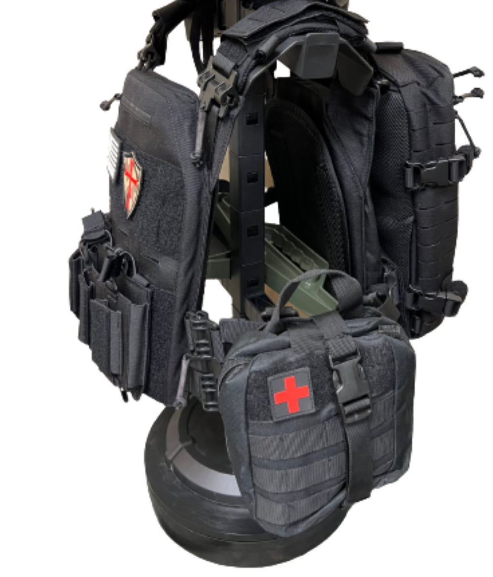 FULL KIT COMBO Crusader 2.0 XL Armor COMBO PACKAGE LIGHTWEIGHT LEVEL IV (2) 10x13.5 Front/Back Plates, Plate Carrier Bag, Medic Pouch