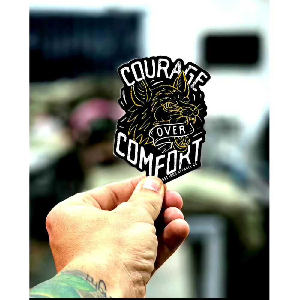 COURAGE OVER COMFORT DECAL