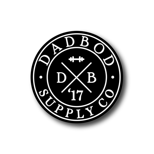 DadBod Logo Sticker (Black/White)