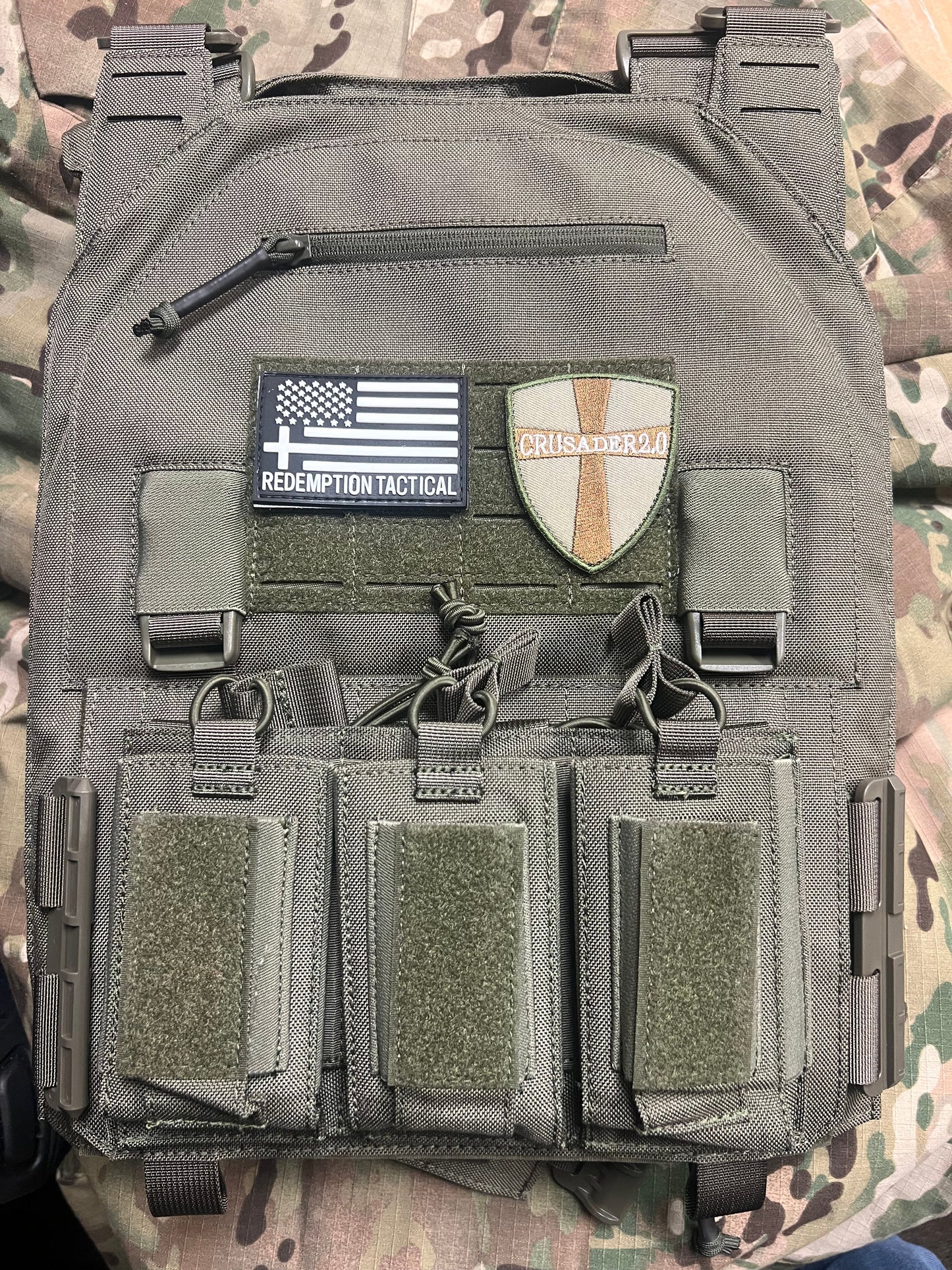 Redemption Tactical "CRUSADER 2.0 XL” Plate Carrier Vest with Side Cummerbund