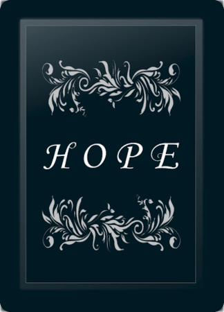 Hope Floral Horizontal Silver Logo Panel