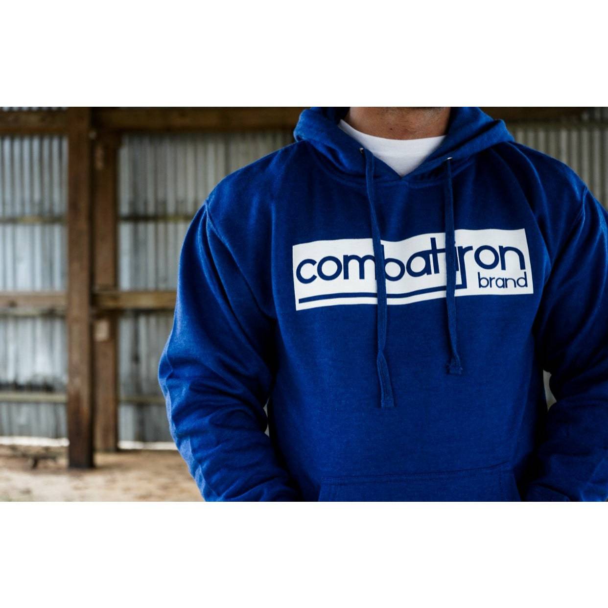 ORIGINAL COMBAT IRON BRANDED BOX MEN'S MIDWEIGHT HOODIE