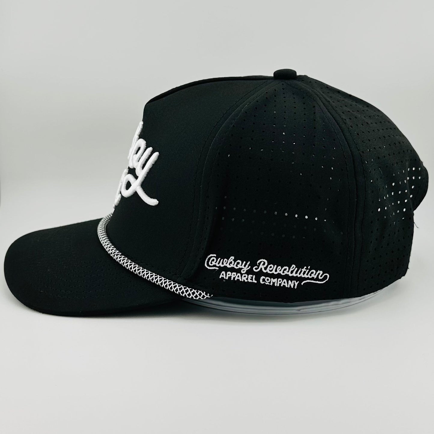 “Cowboy Hat” Summer Edition - Cowboy Revolution Black 5-panel Trucker Hat