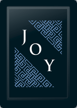 Joy Deco Diagonal Blue Logo Panel