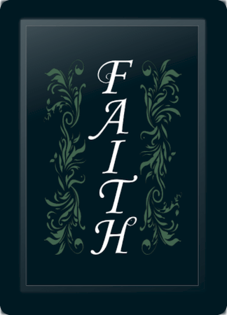 Faith Floral Vertical Sage Logo Panel