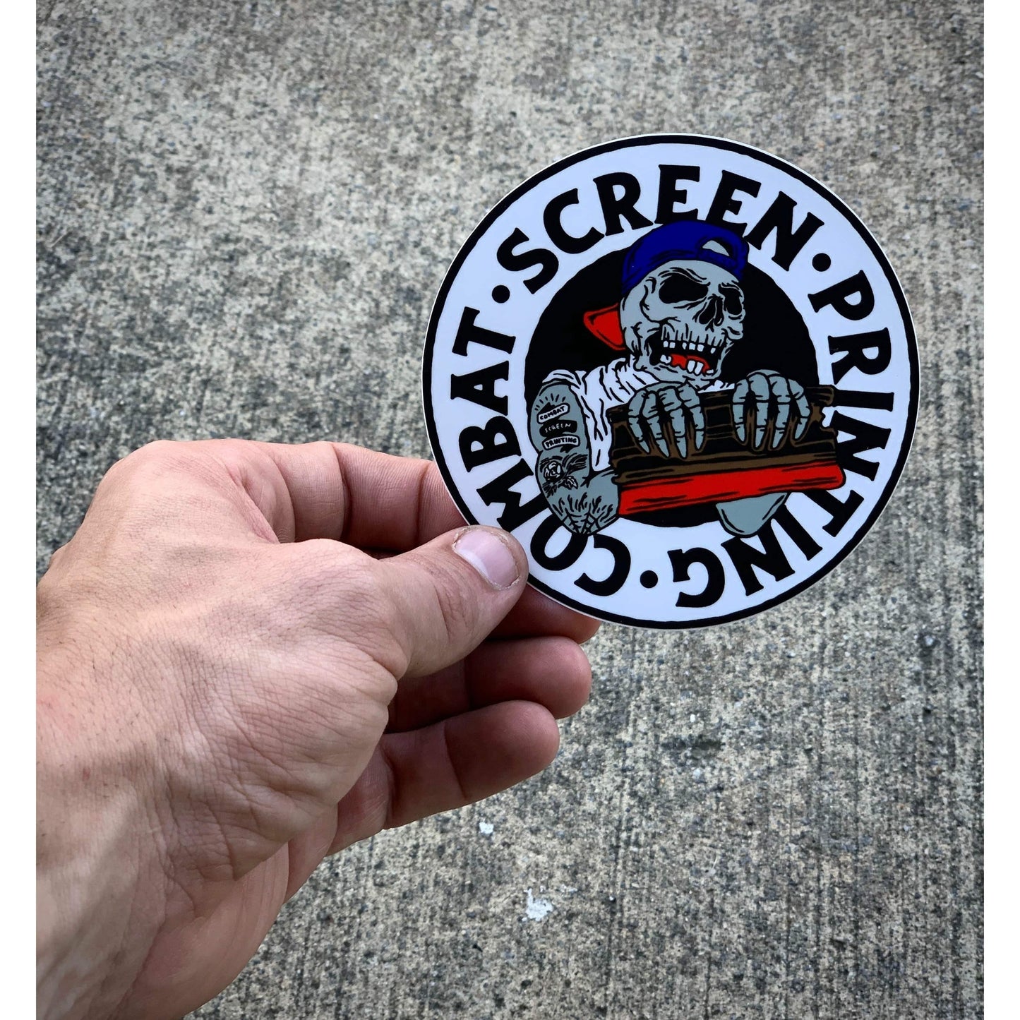 COMBAT SCREEN PRINTING CLUB DECAL