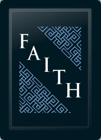 Faith Deco Diagonal Blue Logo Panel