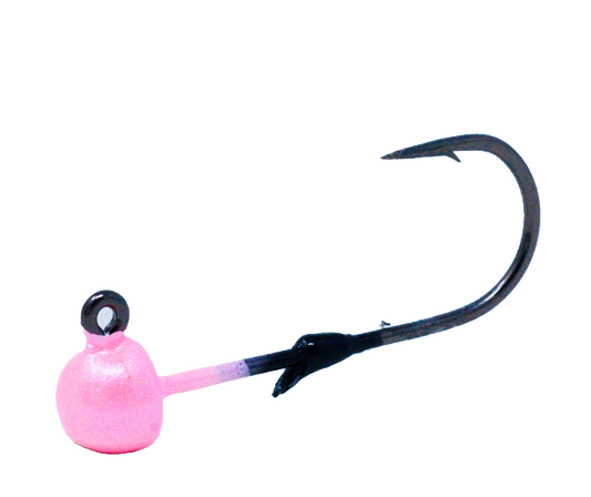 Pearl Pink Addicted Worm Jig Head