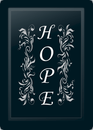 Hope Floral Vertical Silver Logo Panel