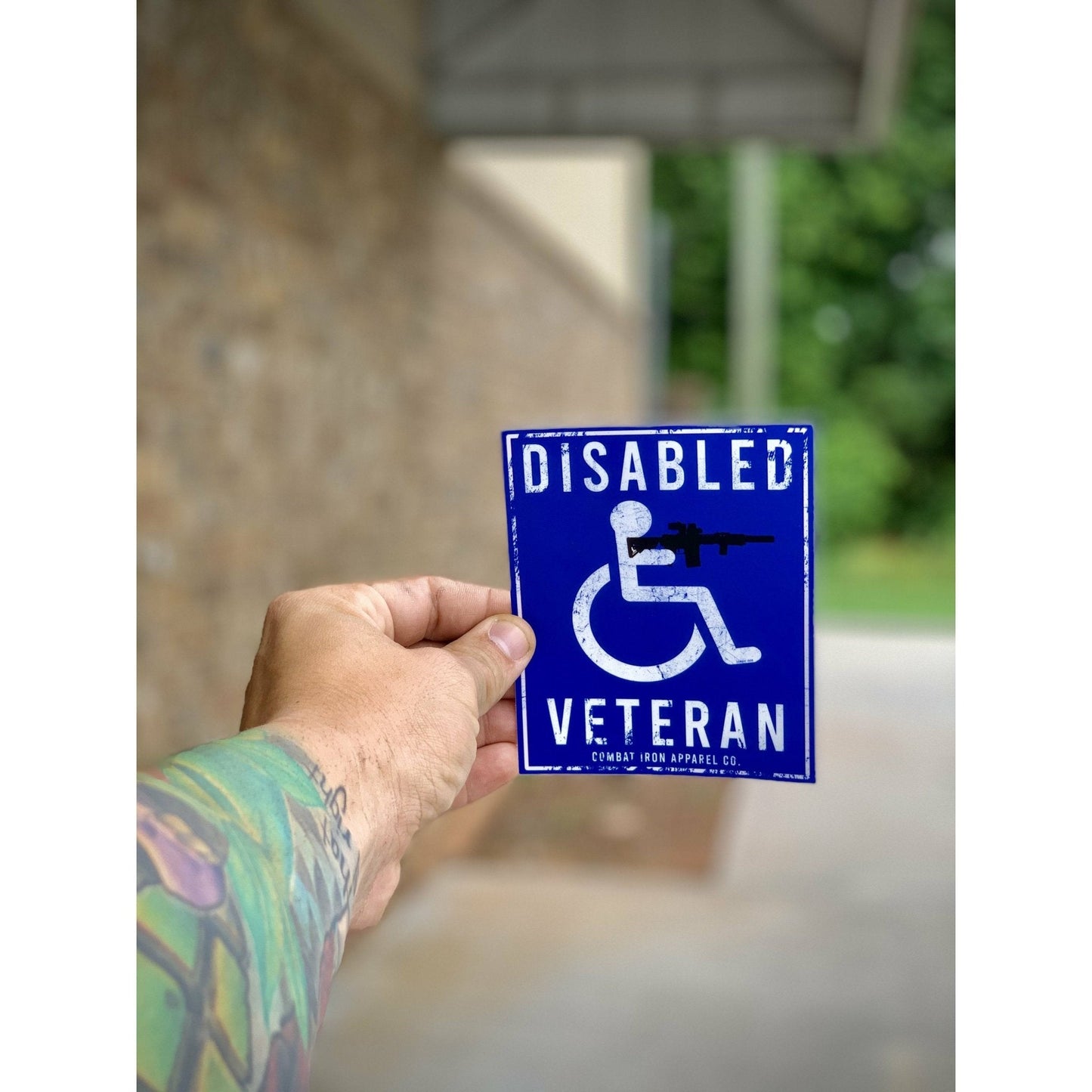 Disabled Veteran Parking Sign Decal Sticker