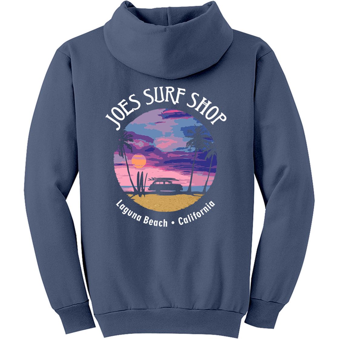 Joe's Surf Shop Wagon Silhouette Pullover Surf Hoodie