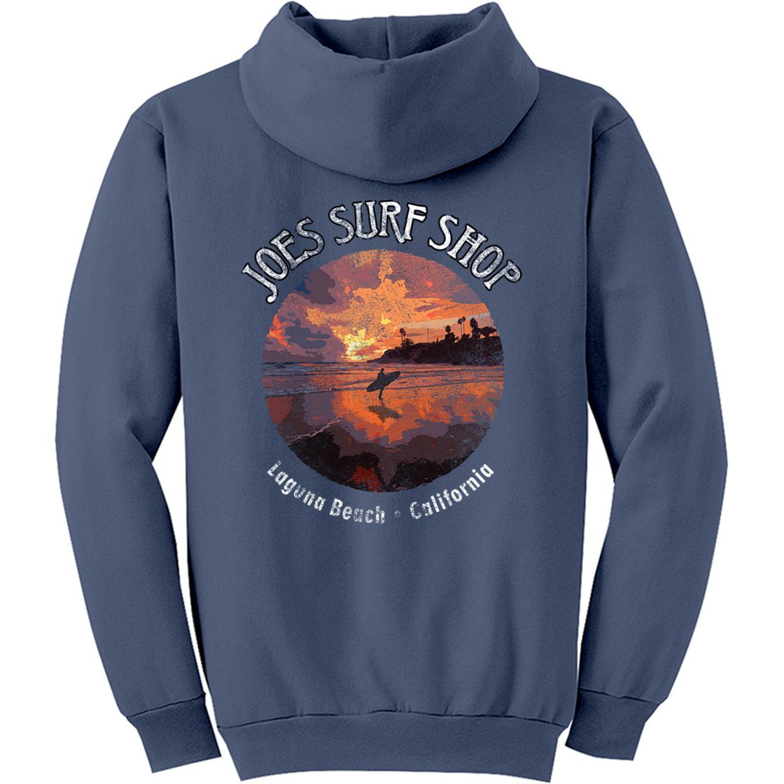 Joe's Surf Shop Sunset Surfer Pullover Surf Hoodie