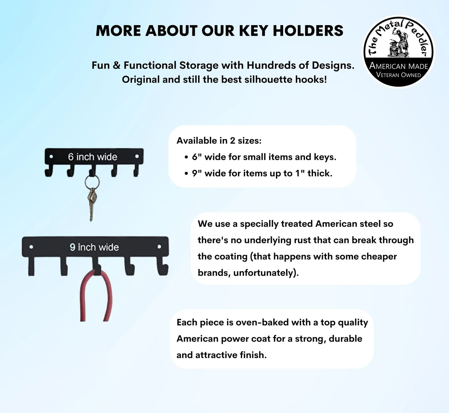 Lineman/ Lineworker Key Holder with 5 Hooks