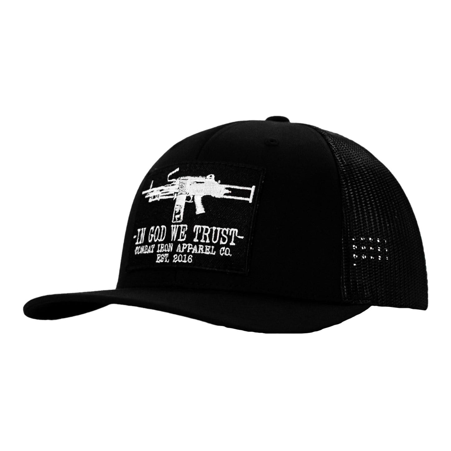 IN GOD WE TRUST PATCH MID-PROFILE MESH SNAPBACK