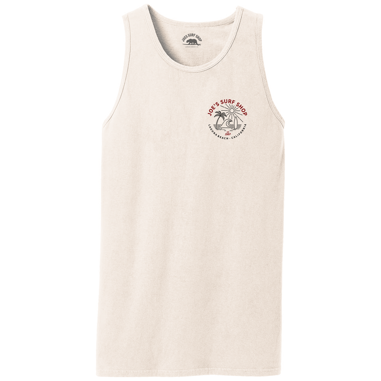 Joe's Surf Shop Beach Life Garment-Dyed Tank Top