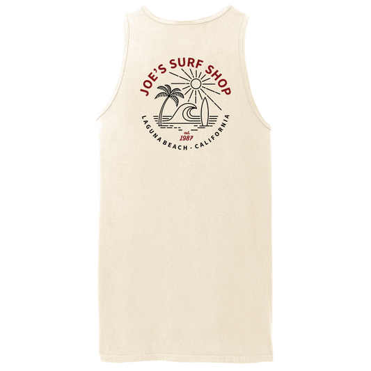 Joe's Surf Shop Beach Life Garment-Dyed Tank Top