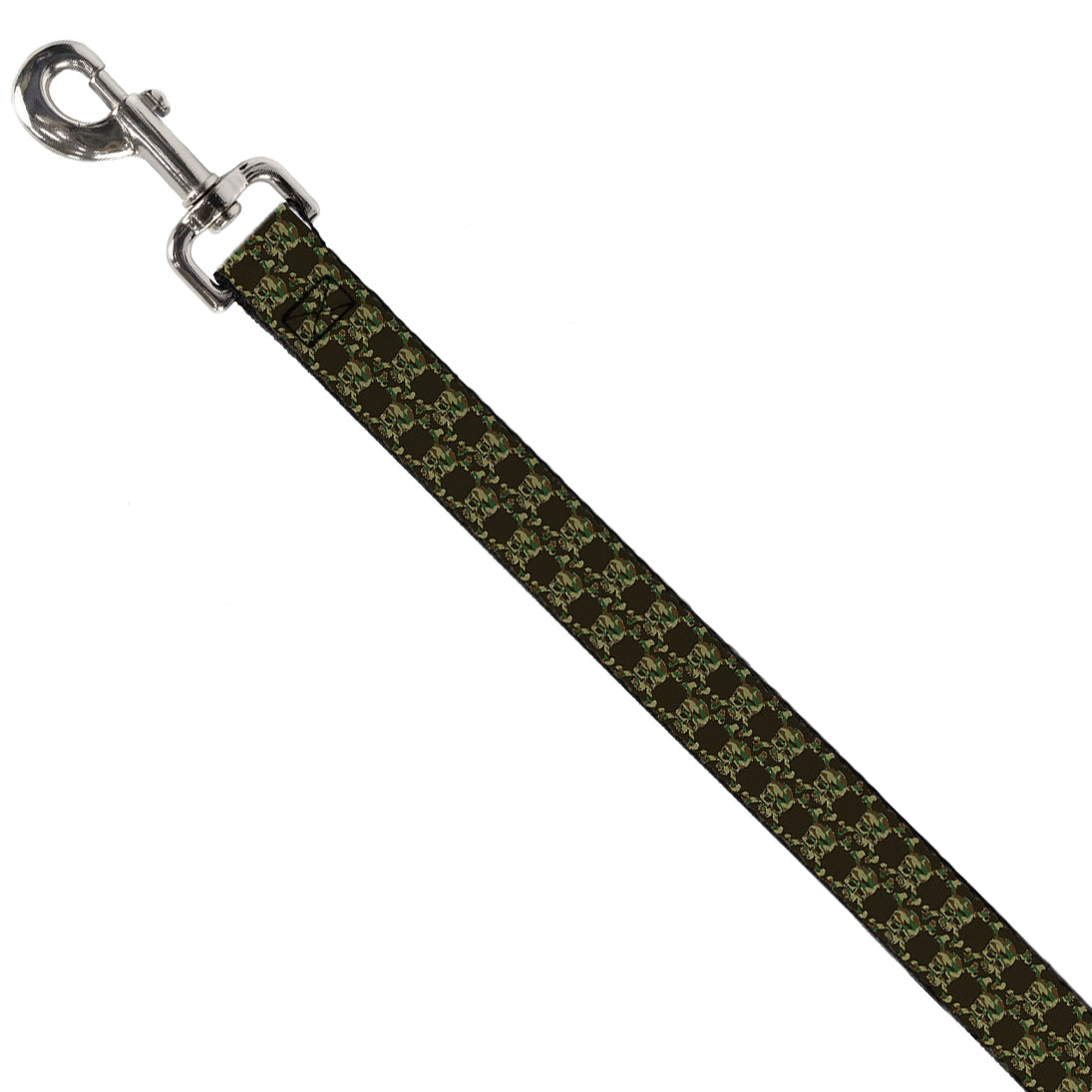 Dog Leash - Top Skulls Black/Camo Olive