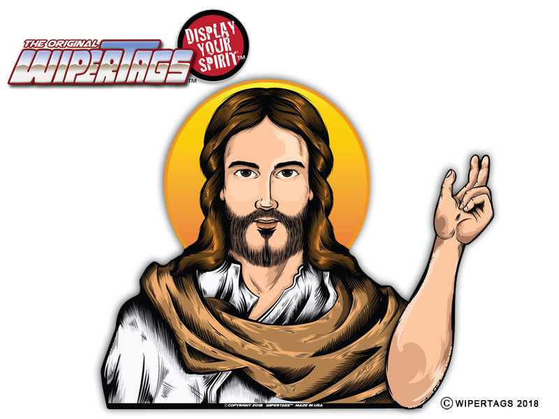 Jesus Christ Blessing Waving WiperTags