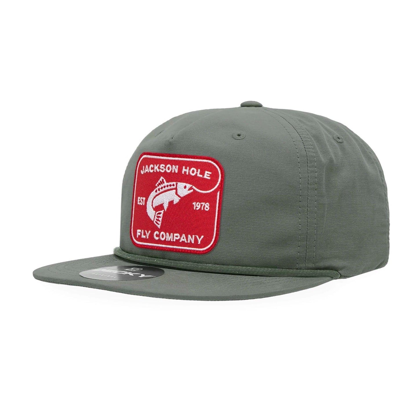 JHFLYCO Brushed Cotton Ball Cap - Rectangle Logo