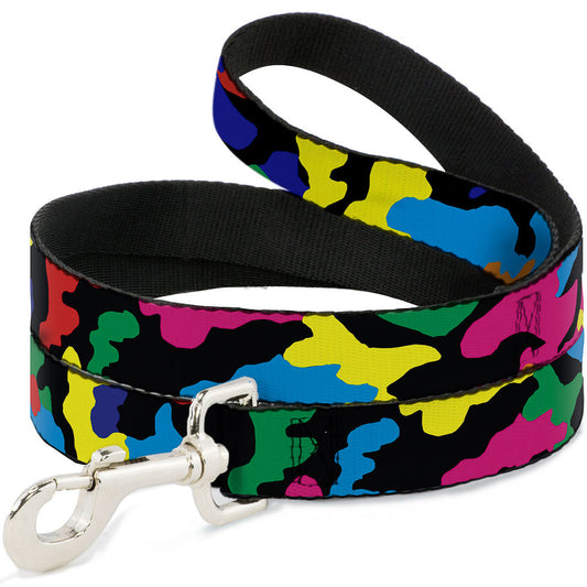 Dog Leash - Camo Multi Neon