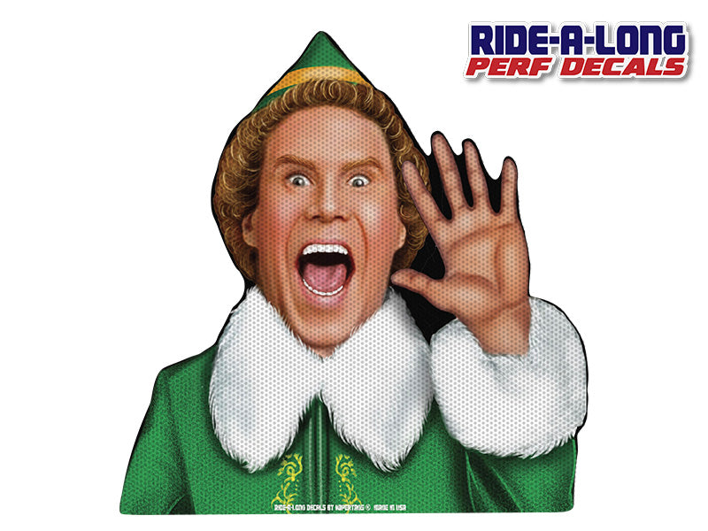 Elf  *RIDE A LONG* Perforated Decal