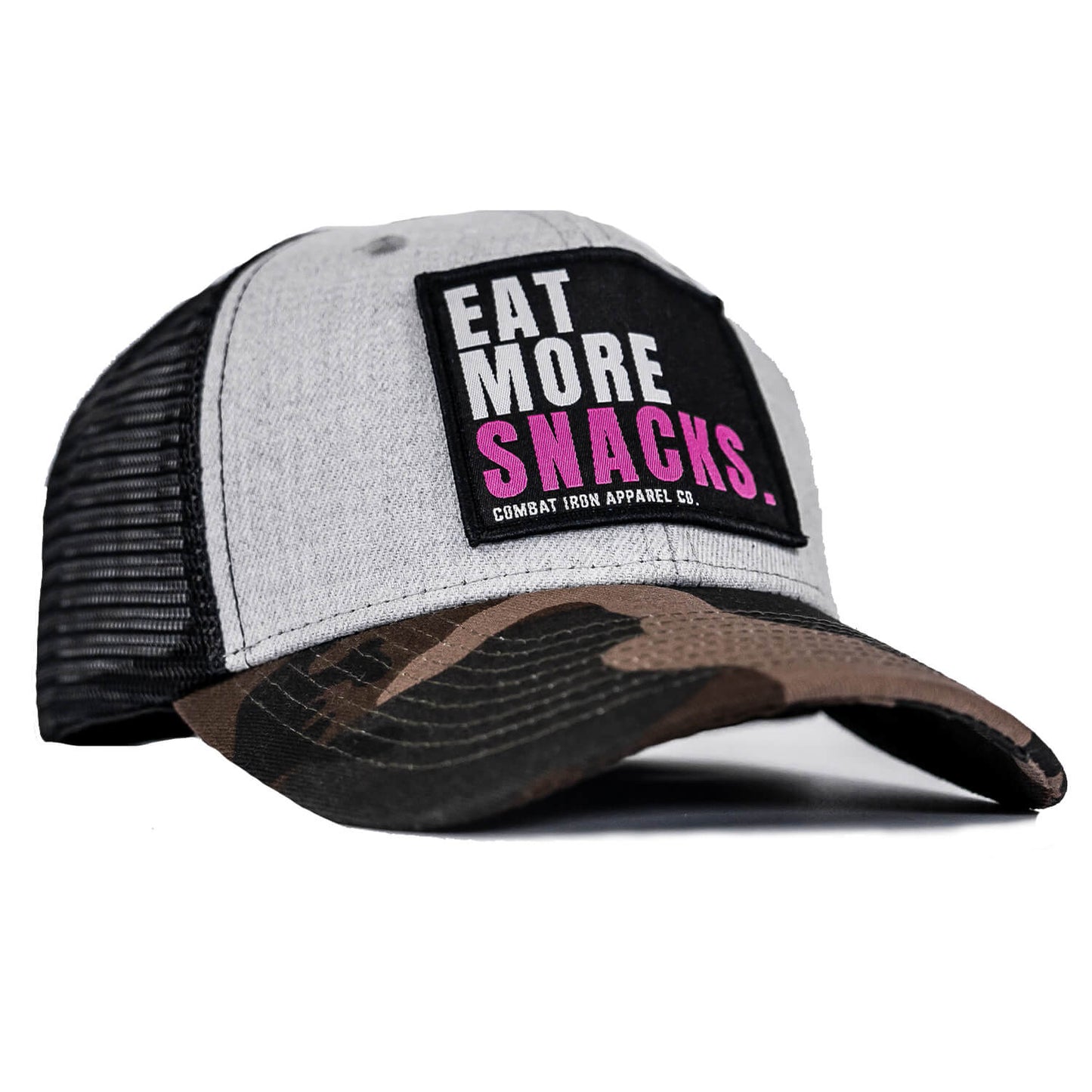 EAT MORE SNACKS Patch Snapback