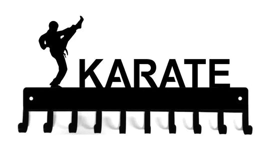 Karate High Kick Medal Rack Display