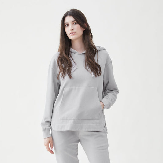 Kavya Side Zip Hoodie - High Rise Grey