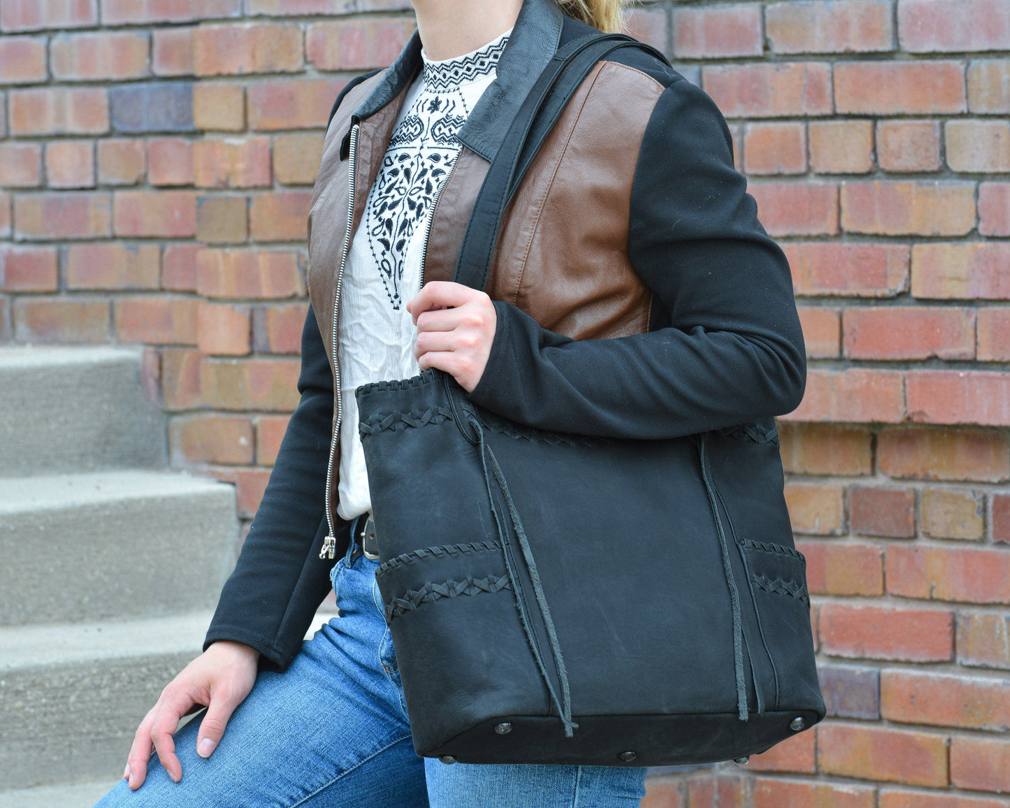 Concealed Carry Kendall Leather Tote by Lady Conceal