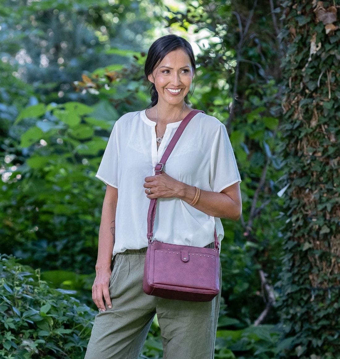 Concealed Carry Kinsley Crossbody with RFID Slim Wallet by Lady Conceal