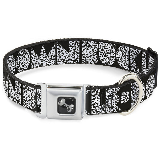 Dog Bone Seatbelt Buckle Collar - BUCKLE-DOWN Shapes Black/Camo White/Black