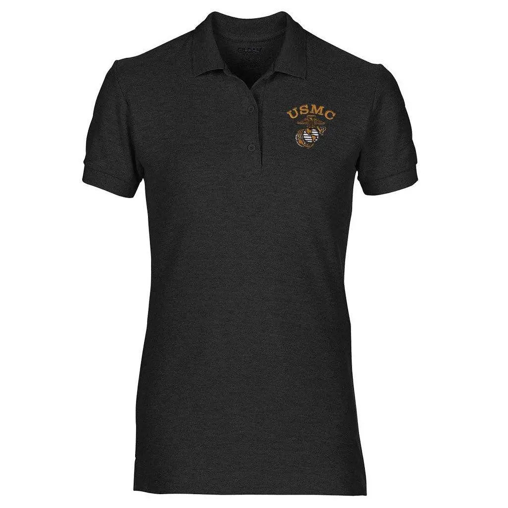 Tonal USMC EGA Embroidered Women's Polo