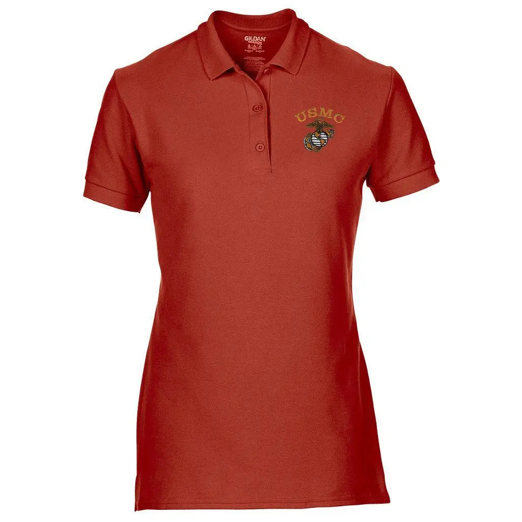 Tonal USMC EGA Embroidered Women's Polo