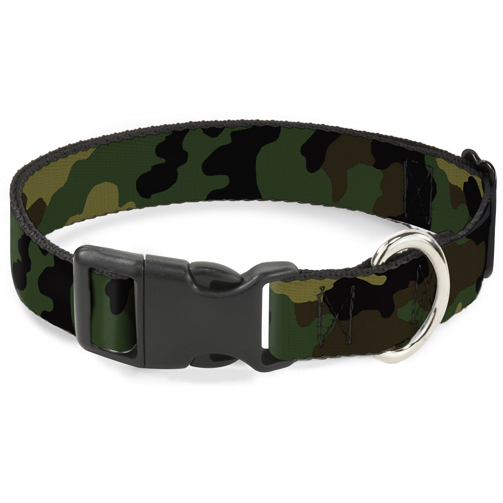 Plastic Clip Collar - Camo Olive