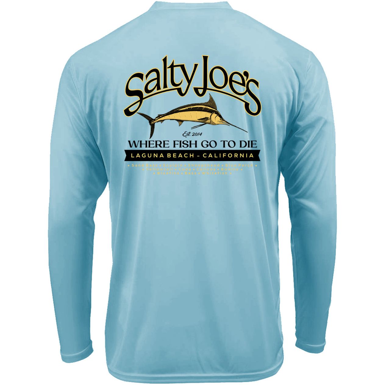 Salty Joe's Fish Count Long Sleeve Sun Shirt