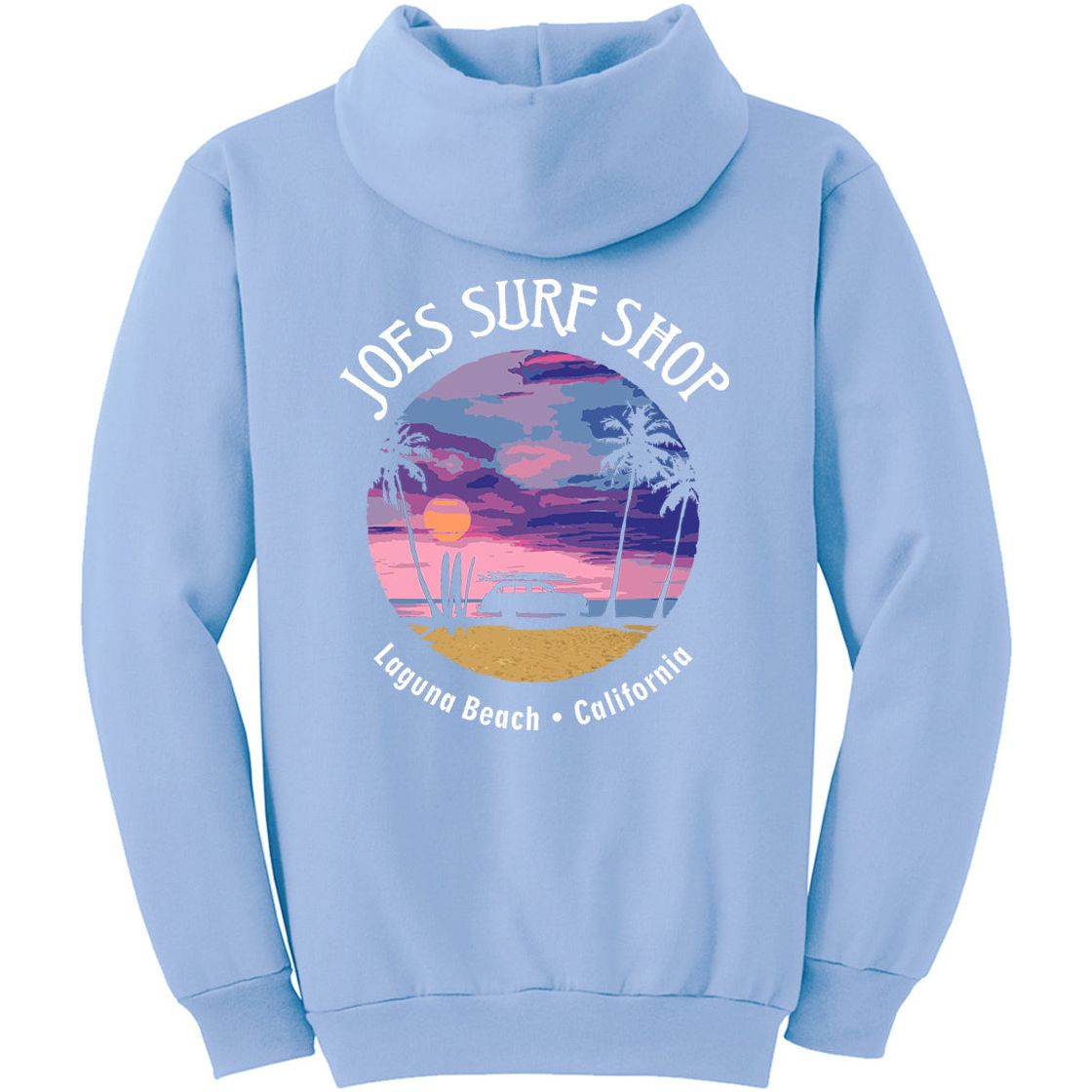 Joe's Surf Shop Wagon Silhouette Pullover Surf Hoodie