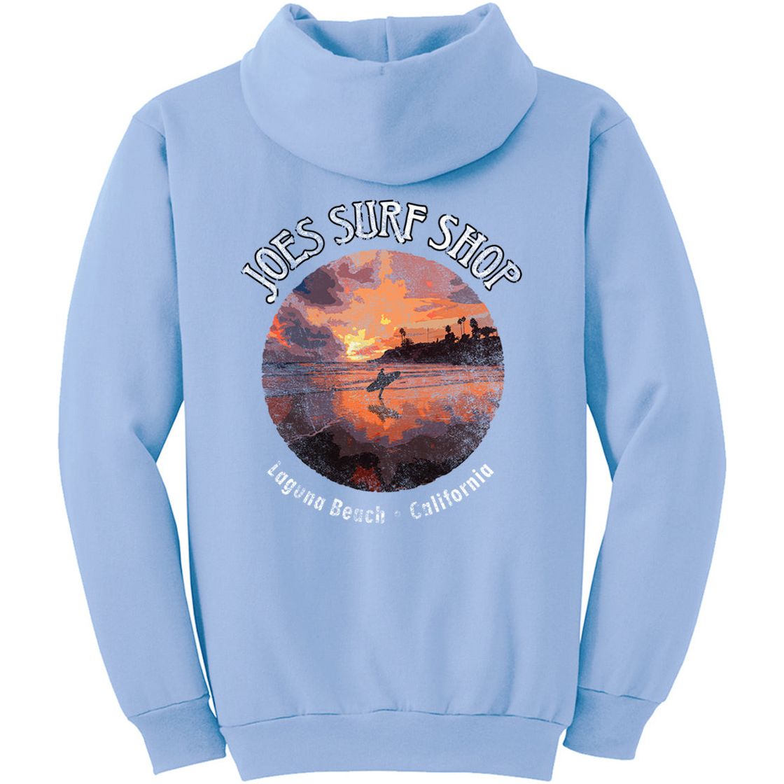 Joe's Surf Shop Sunset Surfer Pullover Surf Hoodie