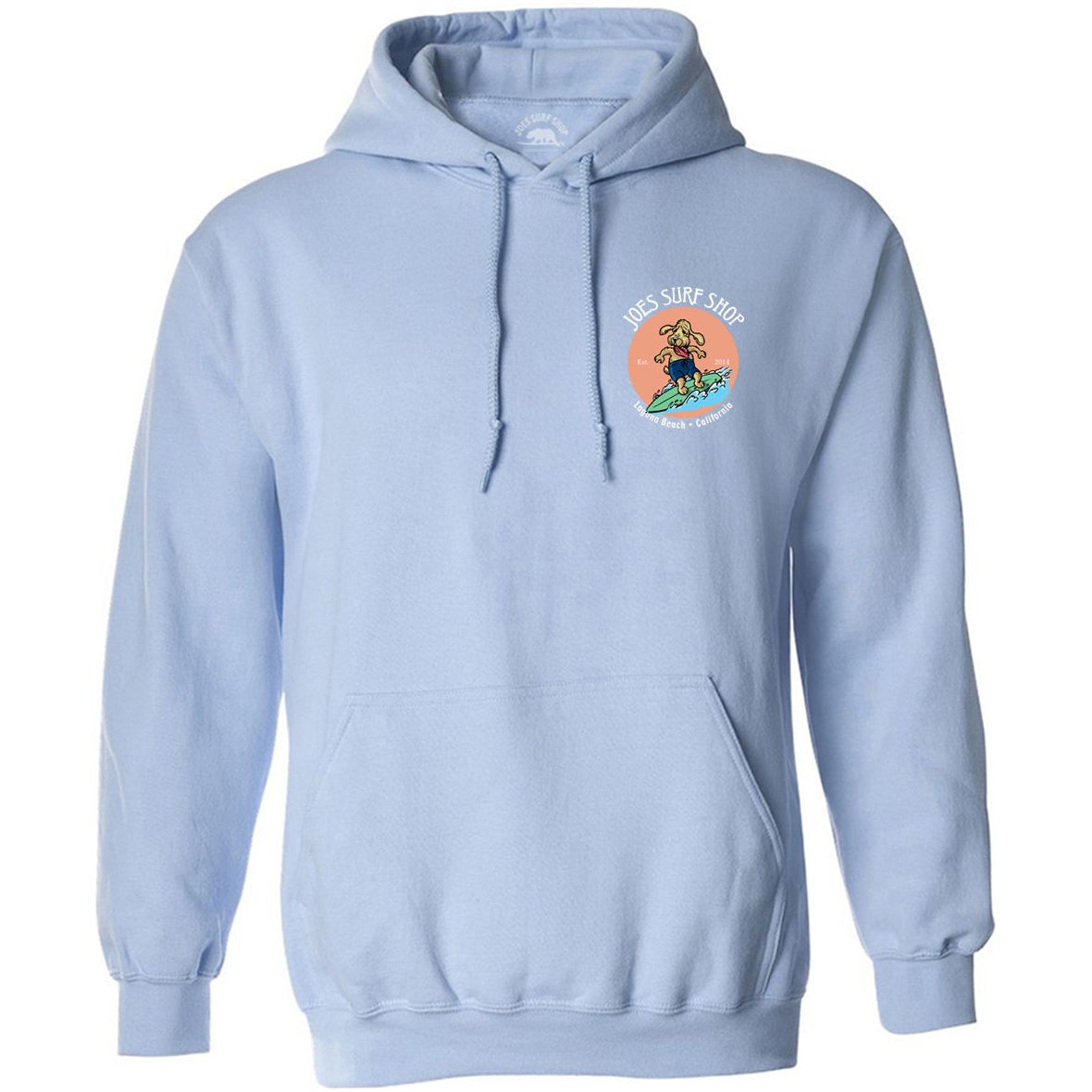 Joe's Surf Shop Teddy the Surfing Dog Pullover Surf Hoodie