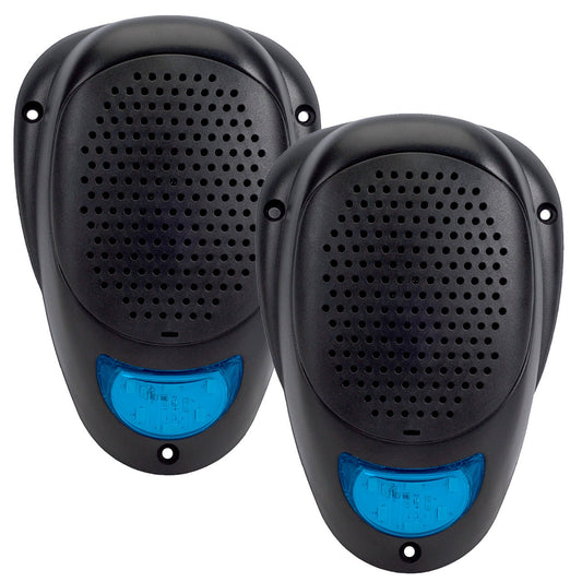 Linear Series LS2 | Water Resistant 3" Surface Mount LED Satellite Speakers (Blue, White or Amber)