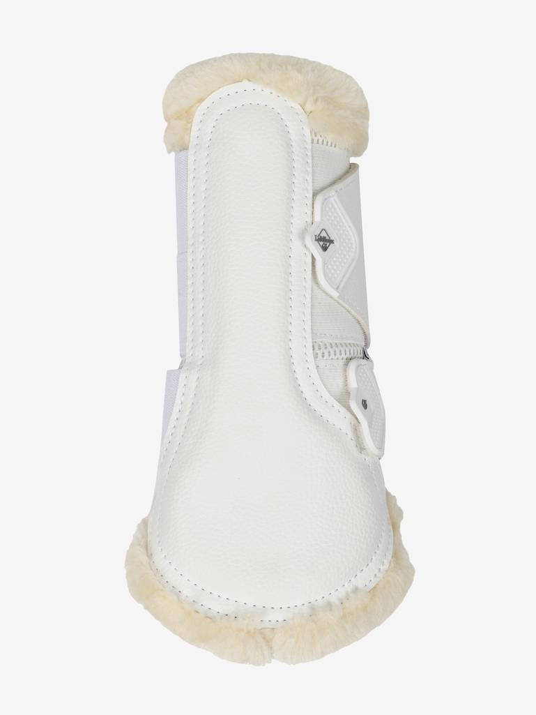 LeMieux Fleece Edged Mesh Brushing Boots White