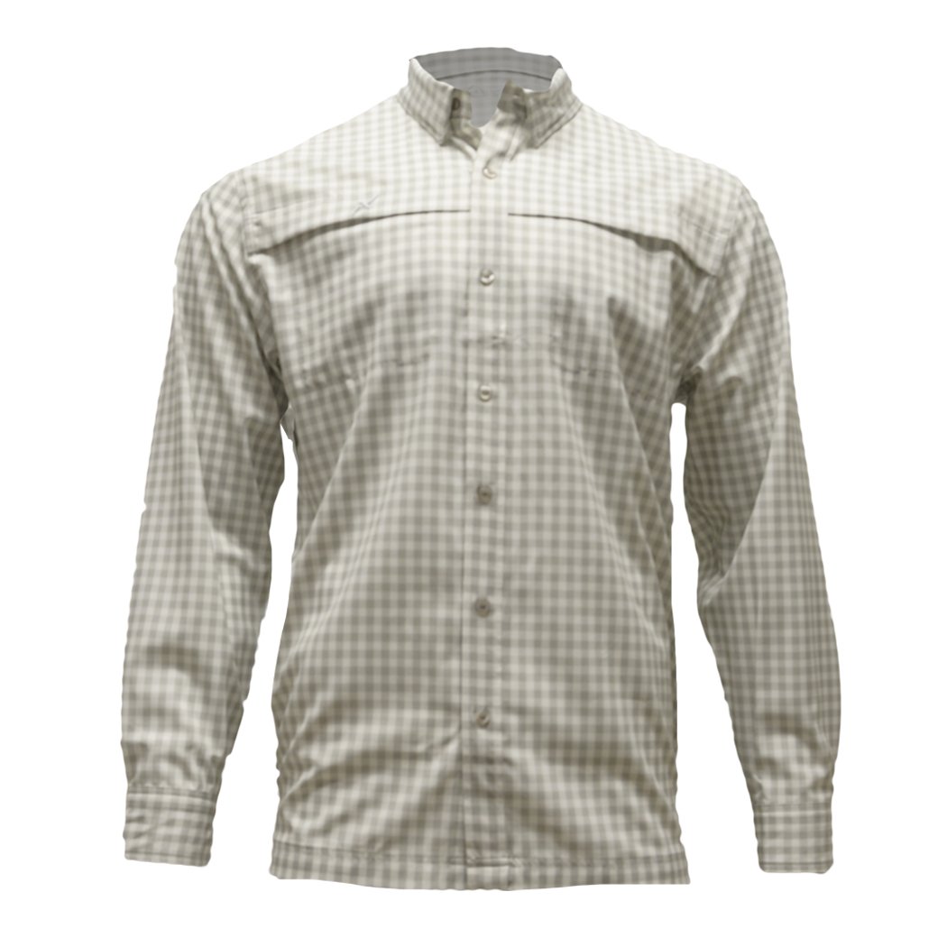 Long Sleeve Patterned Lifestyle Button Down w/ REPEL-X