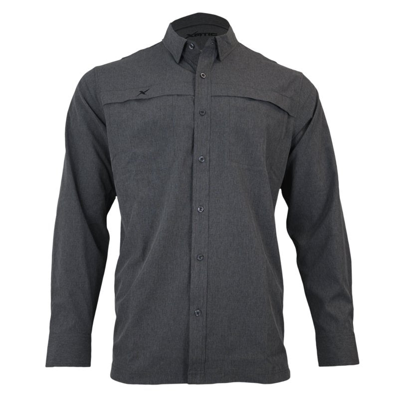 Long Sleeve Solid Lifestyle Button Down w/ REPEL-X