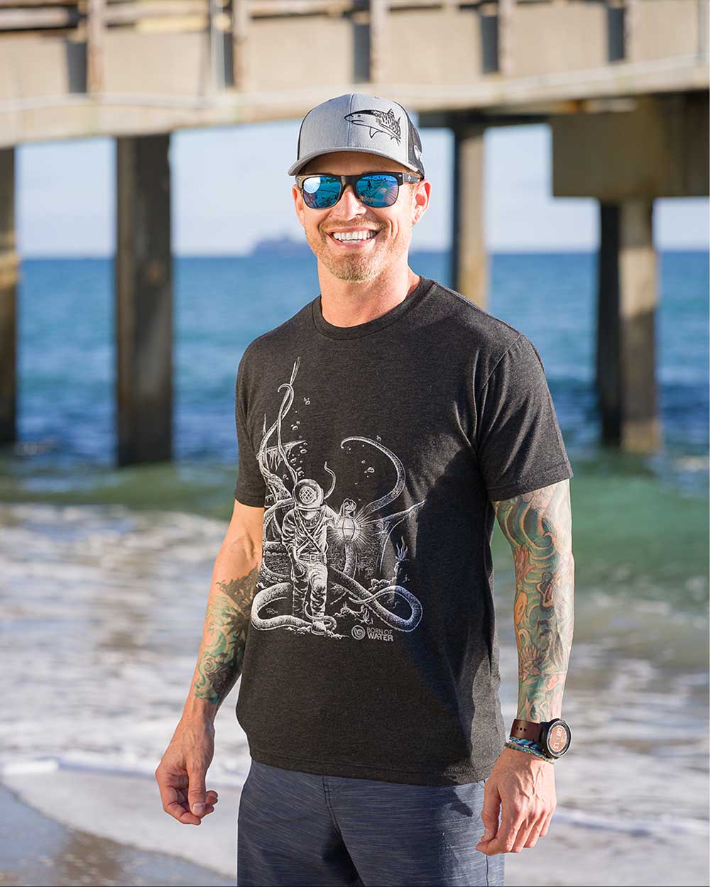 Lurker: Deep Sea Hard Hat Diver T-Shirt