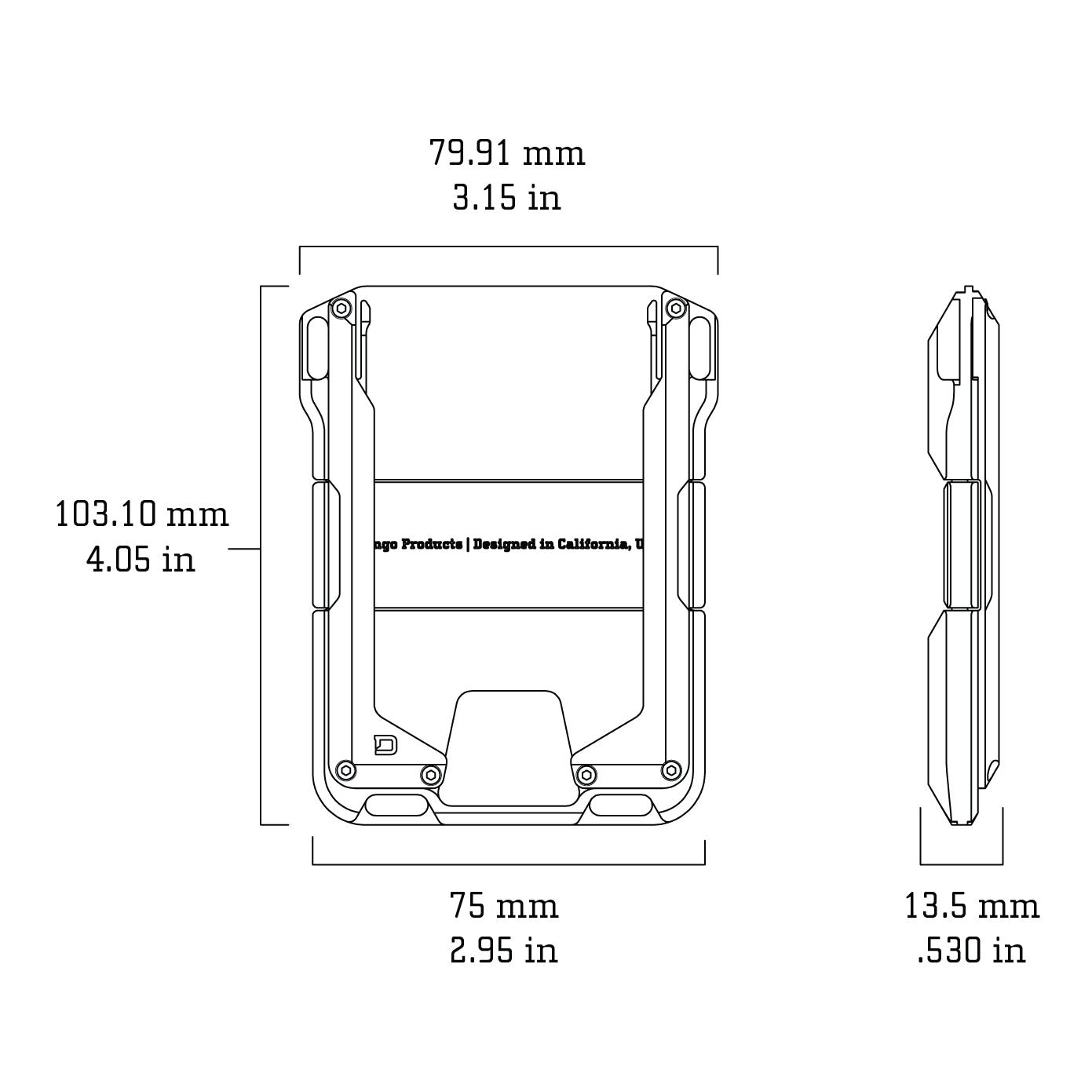 M1 MAVERICK™ RAIL WALLET