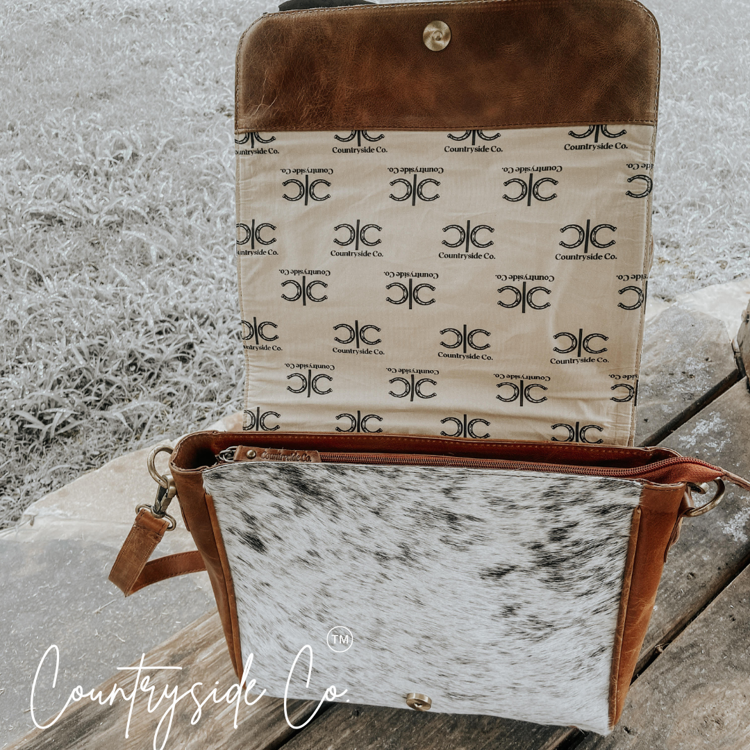 Magdalene Cowhide Concealed Carry Bag by Countryside Co.