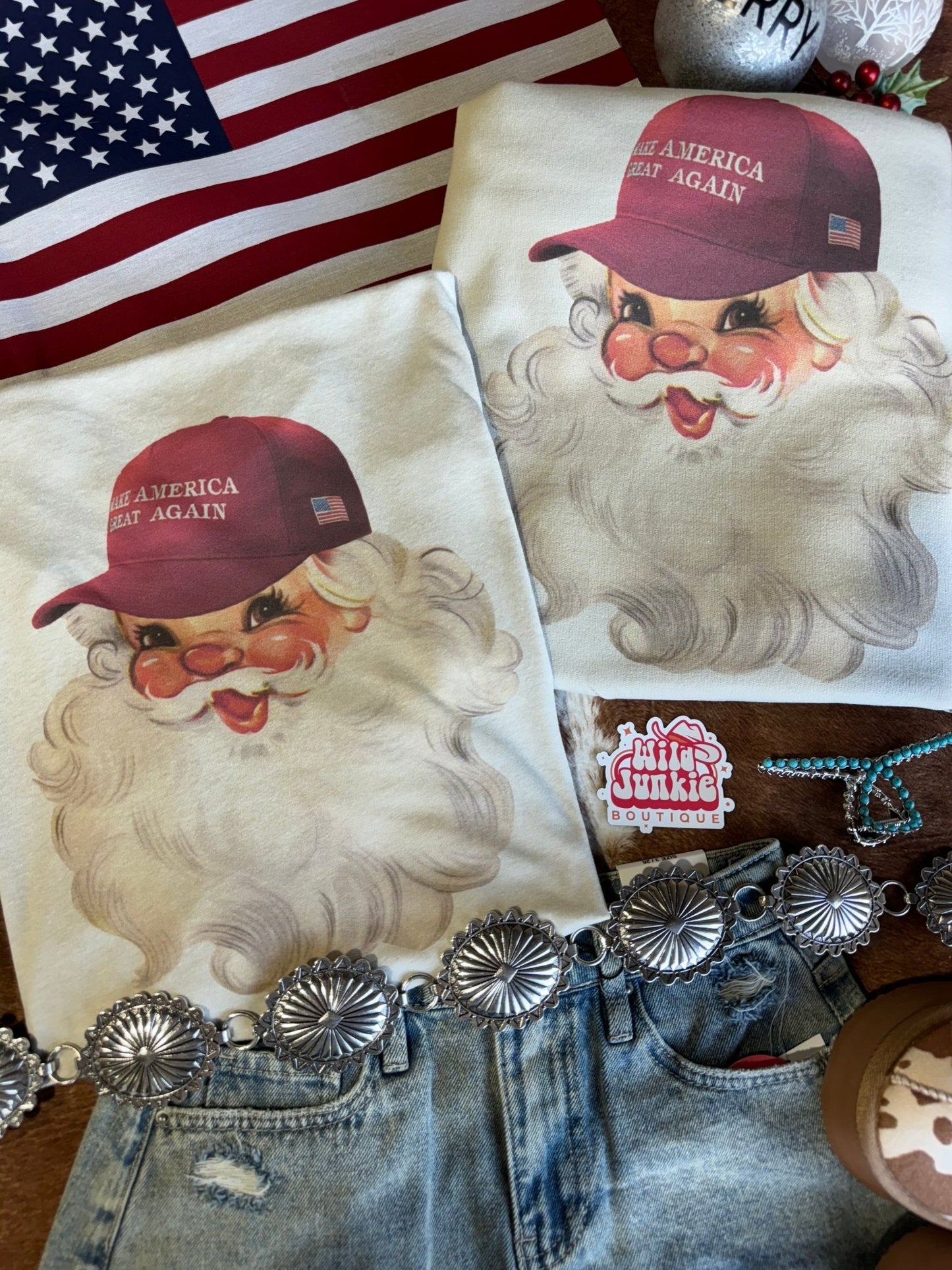 MAGA Santa Graphic Sweatshirt