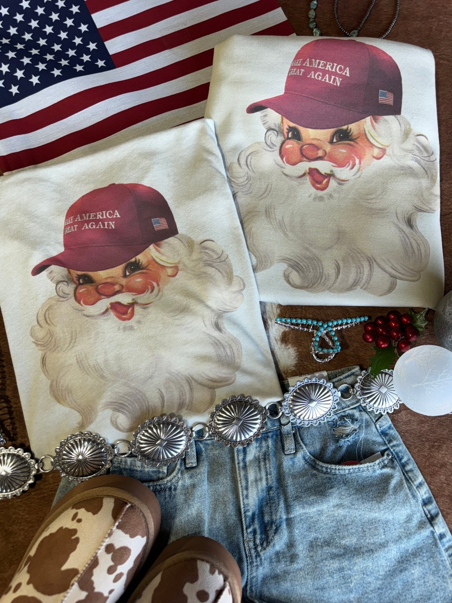 MAGA Santa Graphic Tee